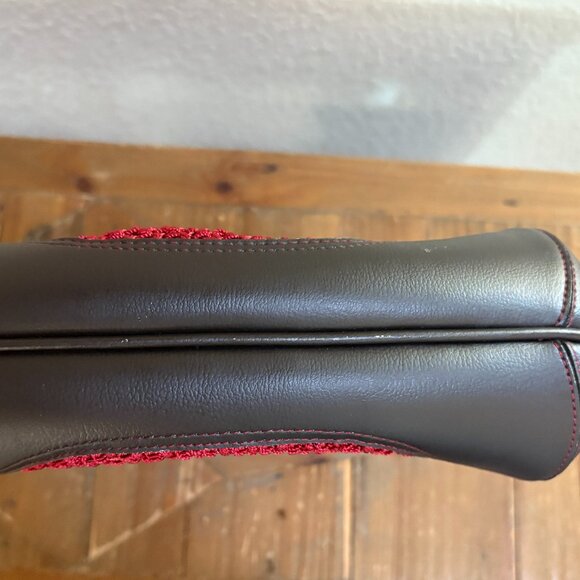 The Sak Red and Brown Crochet Shoulder Bag - Picture 12 of 15